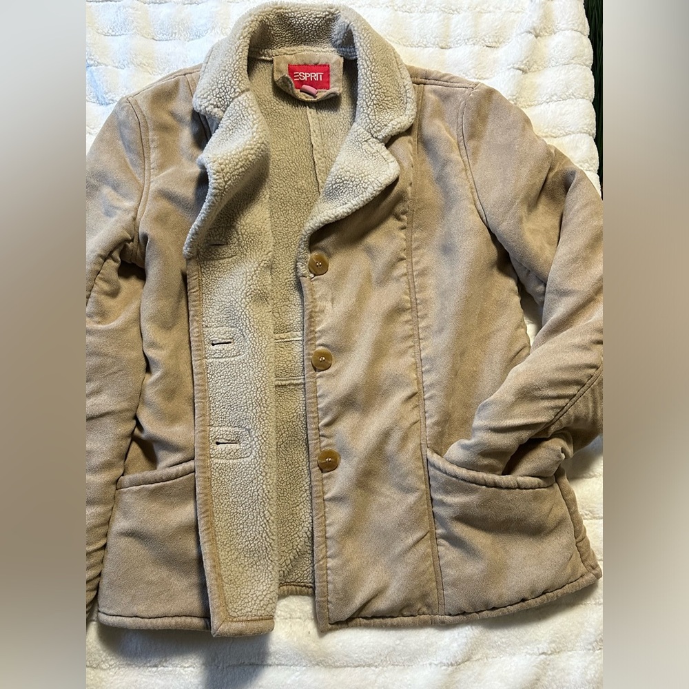 Espirit Lightly Lined Suede Jacket *Perfect For S… - image 3